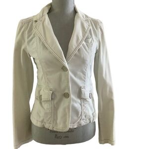 Vintage Gap corduroy jacket button down light blue cotton blend academia size 2